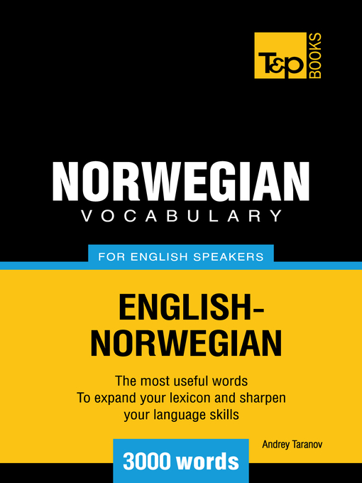 Title details for Norwegian vocabulary for English speakers by Andrey Taranov - Available